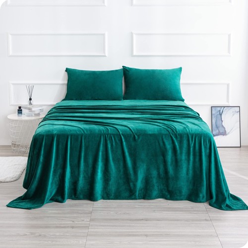 Velvet plush sheets set full - sheets,