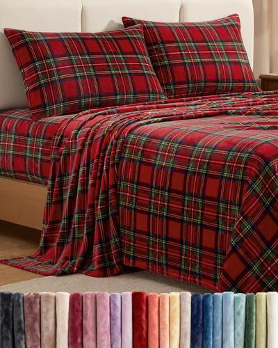 Fleece sheets queen size - set,